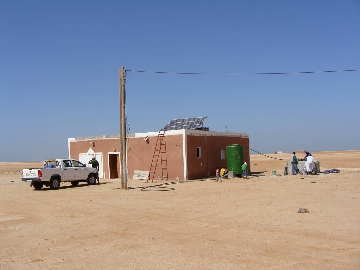 Station de pompage électrique solaire à Nouamghar en Mauritanie