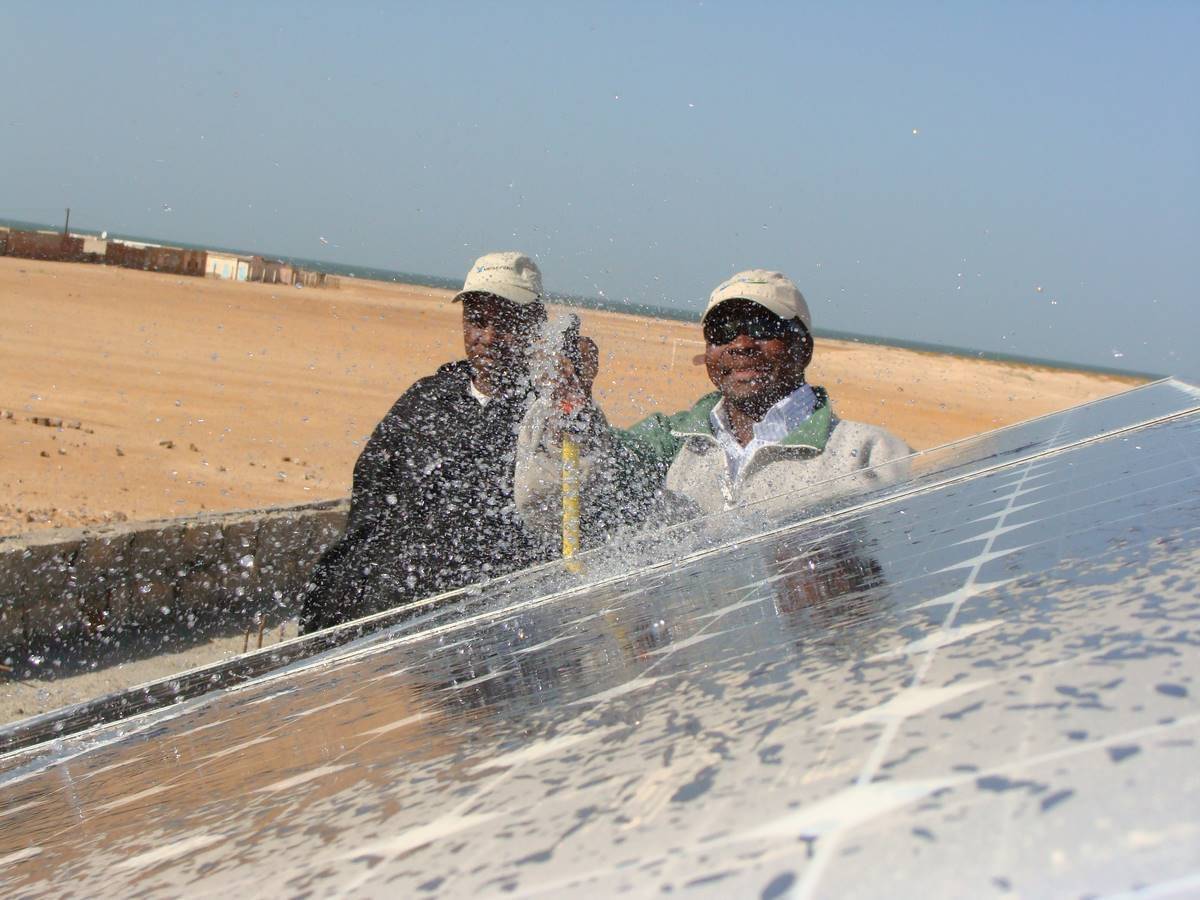 Station de pompage électrique solaire à Nouamghar en Mauritanie